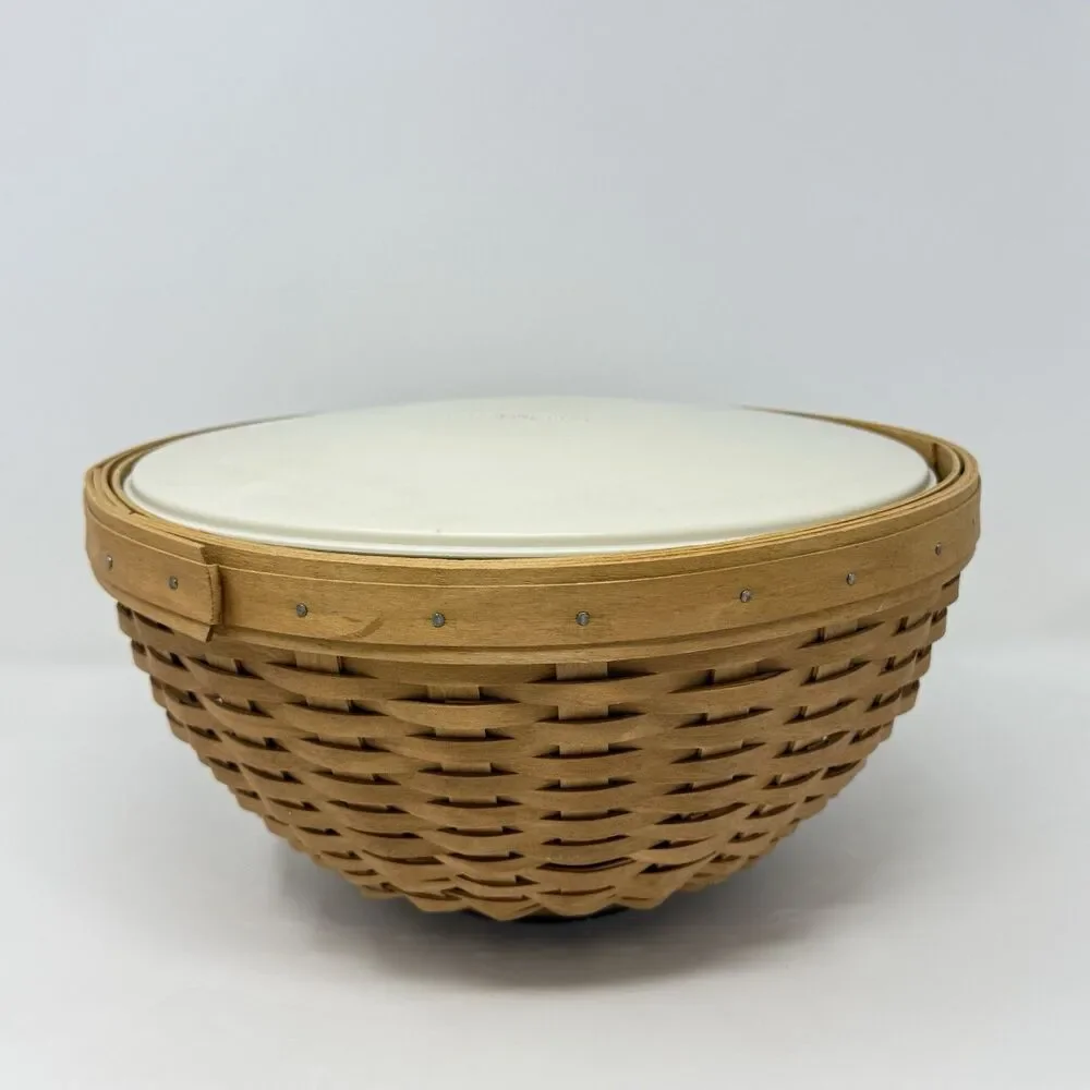 Longaberger Hostess Woven Bowl Basket 11 Inch Serving Solutions